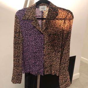 Textured Nanushka button up top